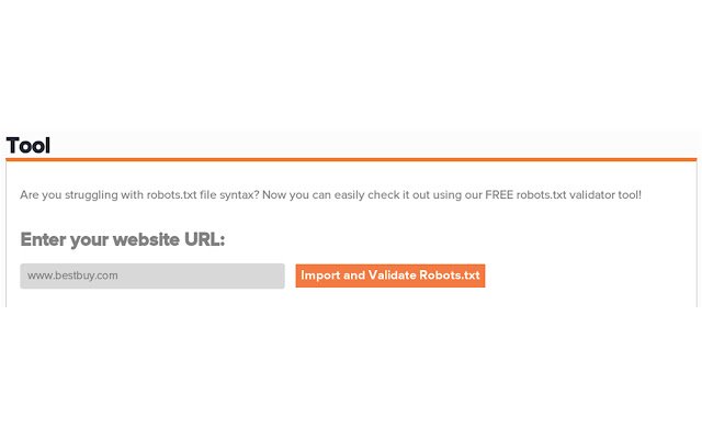 โปรแกรมตรวจสอบความถูกต้องของ Robots.txt จาก Chrome เว็บสโตร์ที่จะรันด้วย OffiDocs Chromium ทางออนไลน์