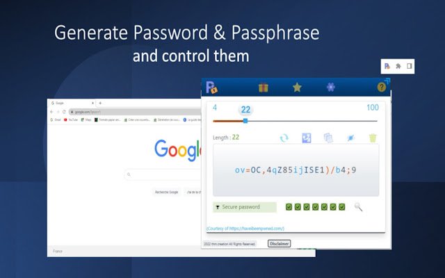 Matatag na Password Passphrase mula sa Chrome web store na tatakbo sa OffiDocs Chromium online