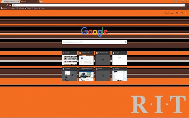 Rochester Institute of Technology Theme aus dem Chrome-Webshop, das mit OffiDocs Chromium online ausgeführt werden soll