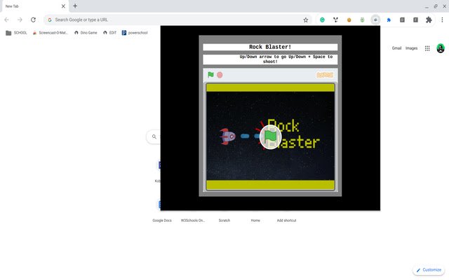 Rock Blaster dal Chrome web store da eseguire con OffiDocs Chromium online