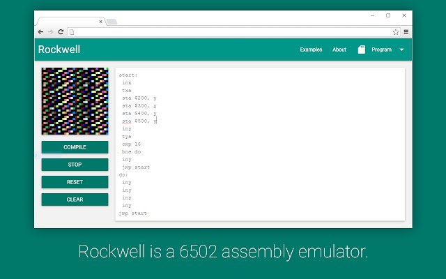 Chrome ウェブストアの Rockwell を OffiDocs Chromium online で実行