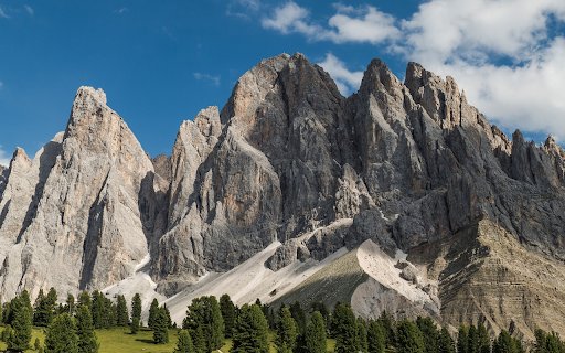 Rocky Mountains and Green Trees  from Chrome web store to be run with OffiDocs Chromium online
