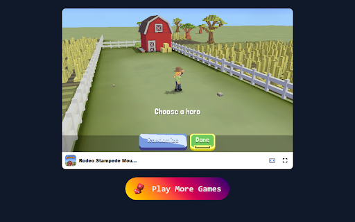 Rodeo Stampede Mountains Adventure  Simulation  Animal Game  from Chrome web store to be run with OffiDocs Chromium online