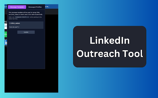 Rohan Chaubeys LI DM Tool  from Chrome web store to be run with OffiDocs Chromium online