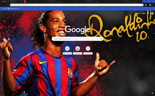 Ronaldinho 10 Barca Theme dari kedai web Chrome untuk dijalankan dengan OffiDocs Chromium dalam talian
