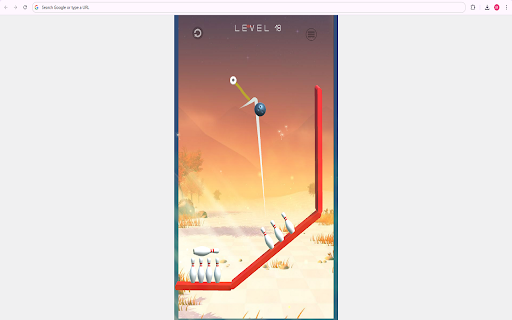 Rope Bowling Puzzle Game  from Chrome web store to be run with OffiDocs Chromium online