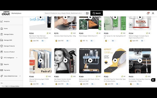 Roposo Clout Product Sorter  from Chrome web store to be run with OffiDocs Chromium online