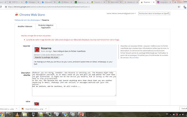 Rosanna  from Chrome web store to be run with OffiDocs Chromium online