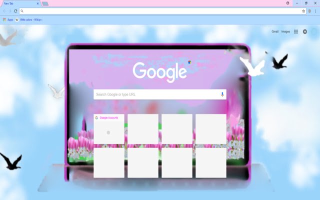 Rose and blue  from Chrome web store to be run with OffiDocs Chromium online