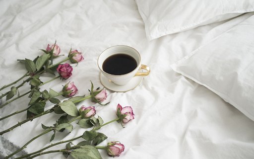 Roses and coffee cup  from Chrome web store to be run with OffiDocs Chromium online