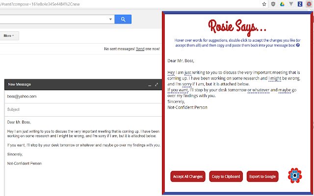 Rosie  from Chrome web store to be run with OffiDocs Chromium online