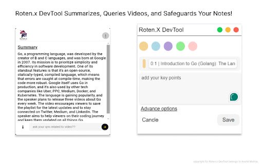 Roten.X DevTool  from Chrome web store to be run with OffiDocs Chromium online