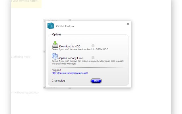 RPNet Helper  from Chrome web store to be run with OffiDocs Chromium online