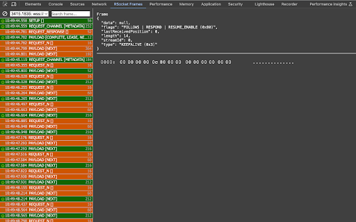 RSocket Frame Inspector  from Chrome web store to be run with OffiDocs Chromium online