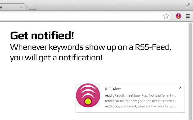 سيتم تشغيل إنذار RSS من متجر Chrome الإلكتروني مع OffiDocs Chromium عبر الإنترنت