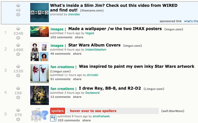 /r/Star Wars Revealer من متجر Chrome الإلكتروني ليتم تشغيله مع OffiDocs Chromium عبر الإنترنت