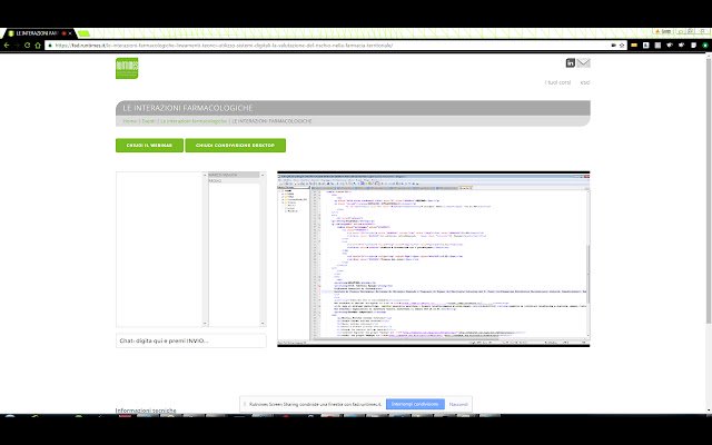 Runtimes Screen Sharing  from Chrome web store to be run with OffiDocs Chromium online