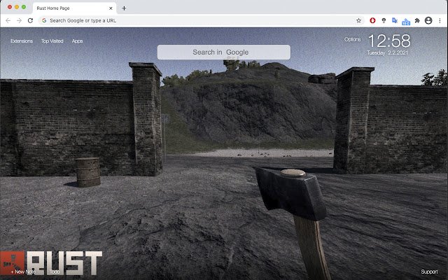หน้าแรกของ Rust จาก Chrome เว็บสโตร์ที่จะรันด้วย OffiDocs Chromium ออนไลน์