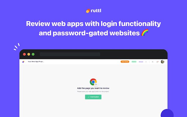 来自 Chrome 网上商店的 Ruttl 将与 OffiDocs Chromium 在线一起运行