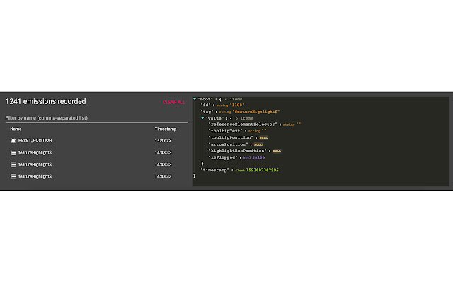 RxJS Devtools  from Chrome web store to be run with OffiDocs Chromium online