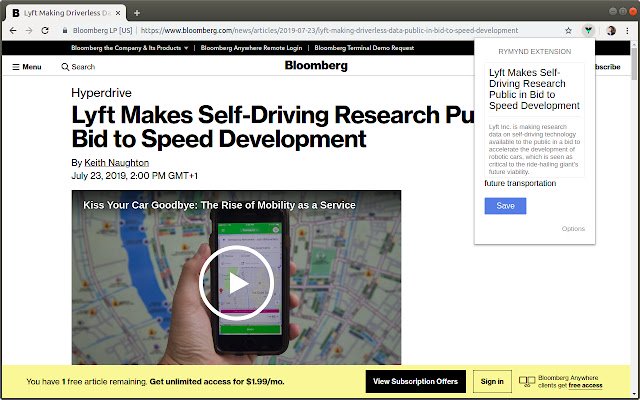 Rymynd  from Chrome web store to be run with OffiDocs Chromium online