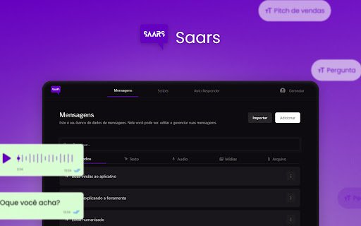 Saars  from Chrome web store to be run with OffiDocs Chromium online