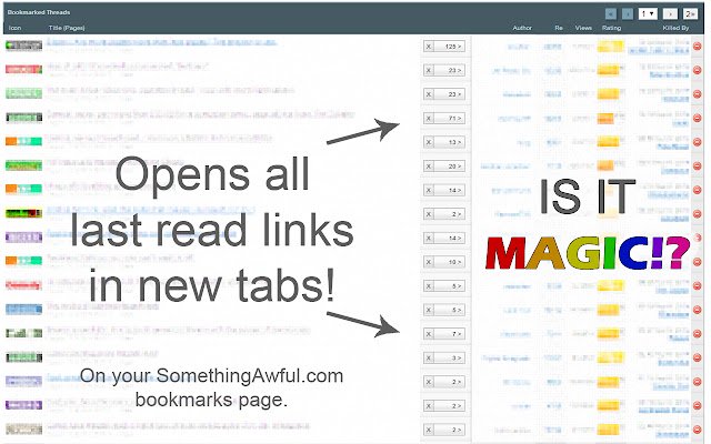 SA Bookmark Opener từ cửa hàng Chrome trực tuyến sẽ được chạy với OffiDocs Chromium trực tuyến