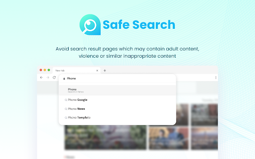 Safe Search  from Chrome web store to be run with OffiDocs Chromium online