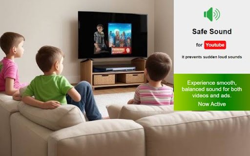 Safe Sound for YouTube  from Chrome web store to be run with OffiDocs Chromium online
