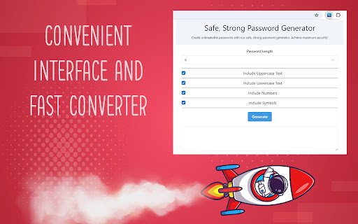 Safe, Strong Password Generator  from Chrome web store to be run with OffiDocs Chromium online