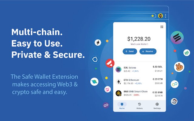Safe Wallet  from Chrome web store to be run with OffiDocs Chromium online