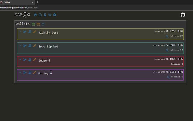 SAFEW Simple And Fast Ergo Wallet  from Chrome web store to be run with OffiDocs Chromium online
