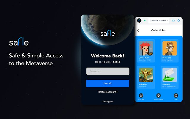 Safle Wallet จาก Chrome เว็บสโตร์ที่จะใช้งานร่วมกับ OffiDocs Chromium ออนไลน์