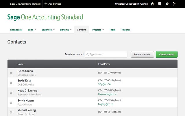 Sage One Accounting (انگلیسی کانادا) از فروشگاه وب کروم با OffiDocs Chromium به صورت آنلاین اجرا می شود