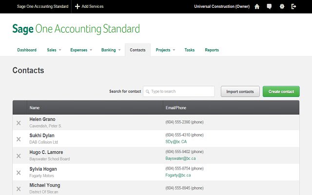 Sage One Accounting (كندا الإنجليزية) من متجر Chrome الإلكتروني ليتم تشغيله باستخدام OffiDocs Chromium عبر الإنترنت