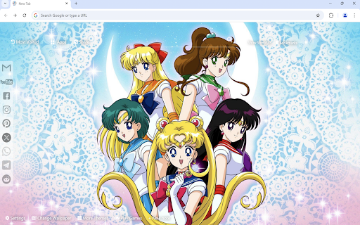 Sailor Moon Wallpaper  from Chrome web store to be run with OffiDocs Chromium online