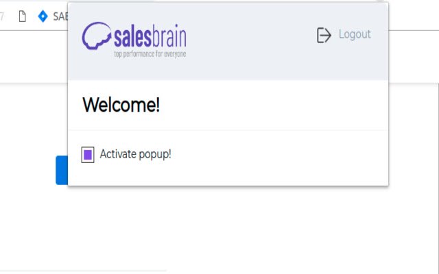 Chrome ウェブストアの Salesbrain を OffiDocs Chromium online で実行