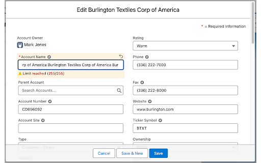 Salesforce Character Limit Helper  from Chrome web store to be run with OffiDocs Chromium online Salesforce Character Limit Helper  from Chrome web store to be run with OffiDocs Chromium online