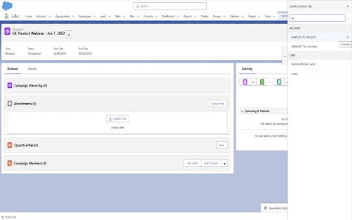 Salesforce Lightning Tab Manager  from Chrome web store to be run with OffiDocs Chromium online