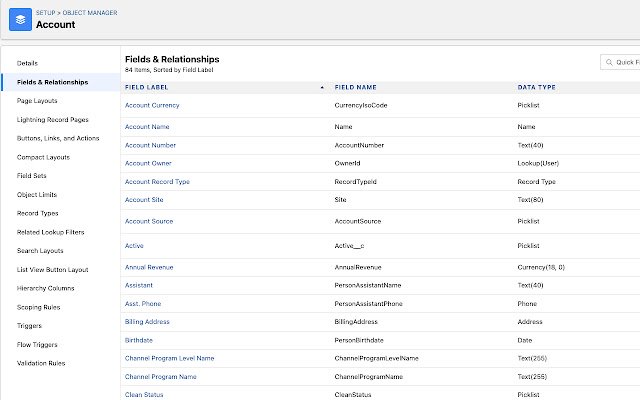 Salesforce Load All Objects And Fields  from Chrome web store to be run with OffiDocs Chromium online