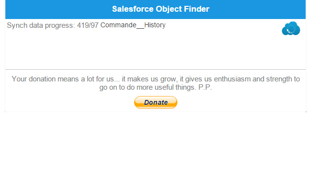 Salesforce Object Finder  from Chrome web store to be run with OffiDocs Chromium online