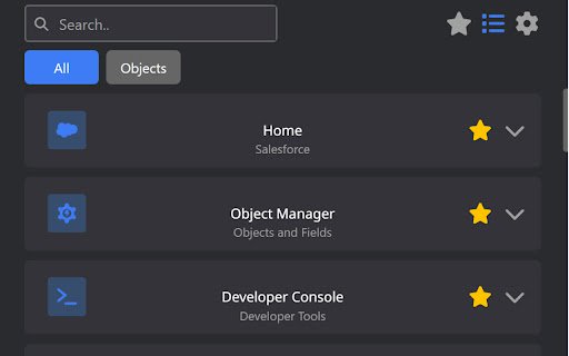 Salesforce Shortcuts  from Chrome web store to be run with OffiDocs Chromium online