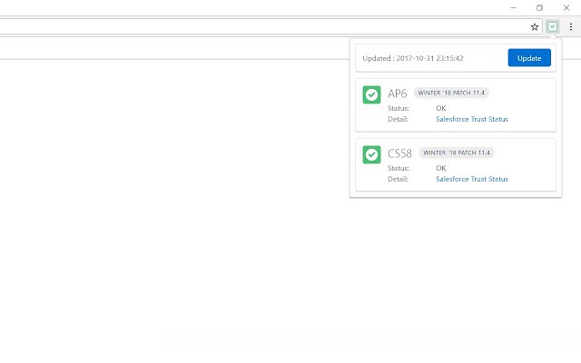 Salesforce Trust Watch  from Chrome web store to be run with OffiDocs Chromium online