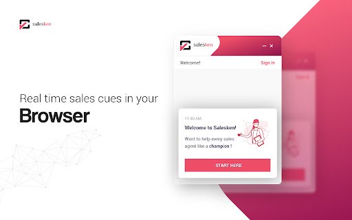 Salesken Lite  from Chrome web store to be run with OffiDocs Chromium online