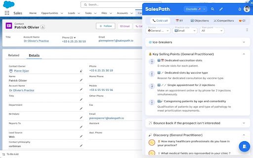 SalesPath  from Chrome web store to be run with OffiDocs Chromium online