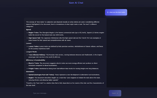 SamAI Smart AI Assistant  from Chrome web store to be run with OffiDocs Chromium online