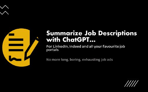 Samary Summarize Job Ads with ChatGPT  from Chrome web store to be run with OffiDocs Chromium online