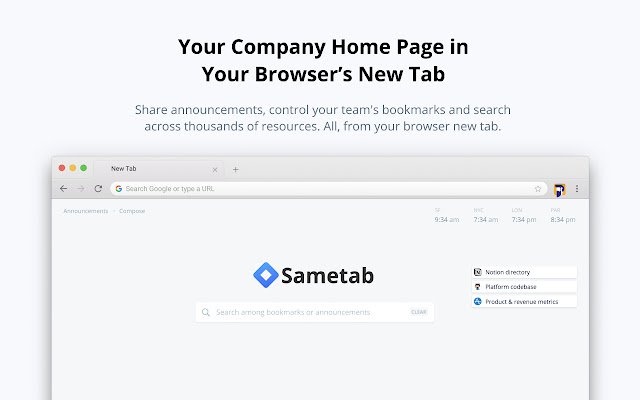 Sametab  from Chrome web store to be run with OffiDocs Chromium online