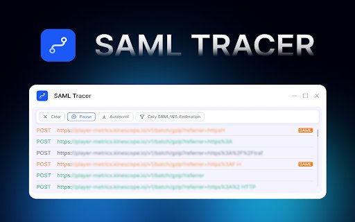 SAML Tracer  from Chrome web store to be run with OffiDocs Chromium online