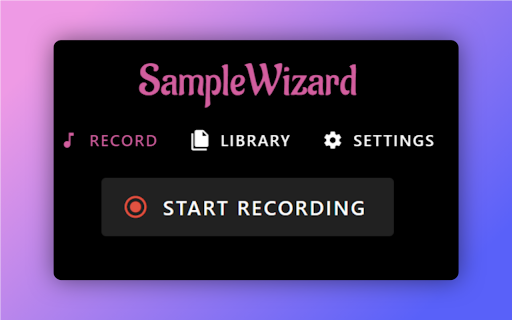 SampleWizard  from Chrome web store to be run with OffiDocs Chromium online